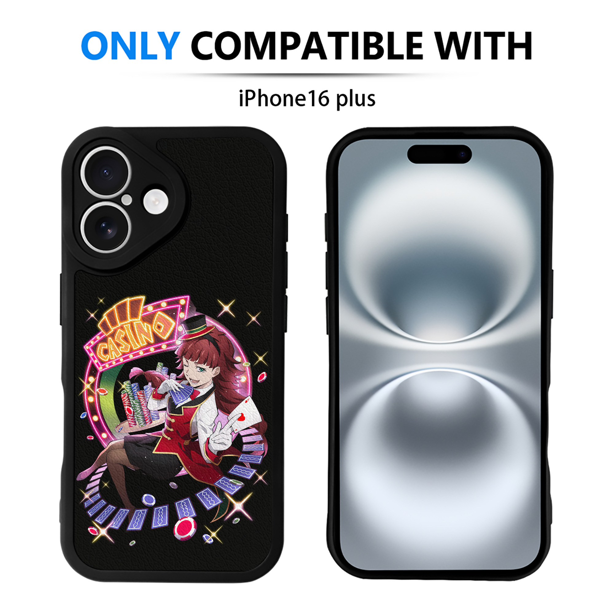 （画像用） 文豪ストレイドッグス Bungo Stray Dogs 【iPhone 16シリーズ対応】シリコンスマホケース（レザー調） 材質：シリコン